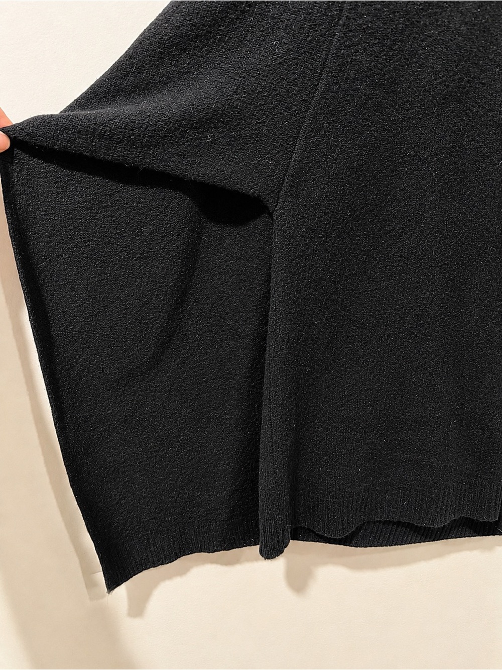Sandro Paris Black Oversized Knit Poncho Sweater One Size - Picture 6 of 8